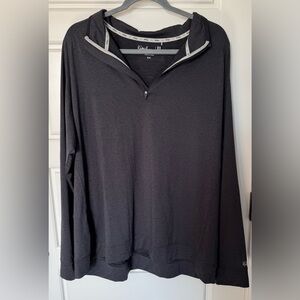 Men’s Walter Hagen Black Long Sleeve Quarter-Zip Pullover XXL